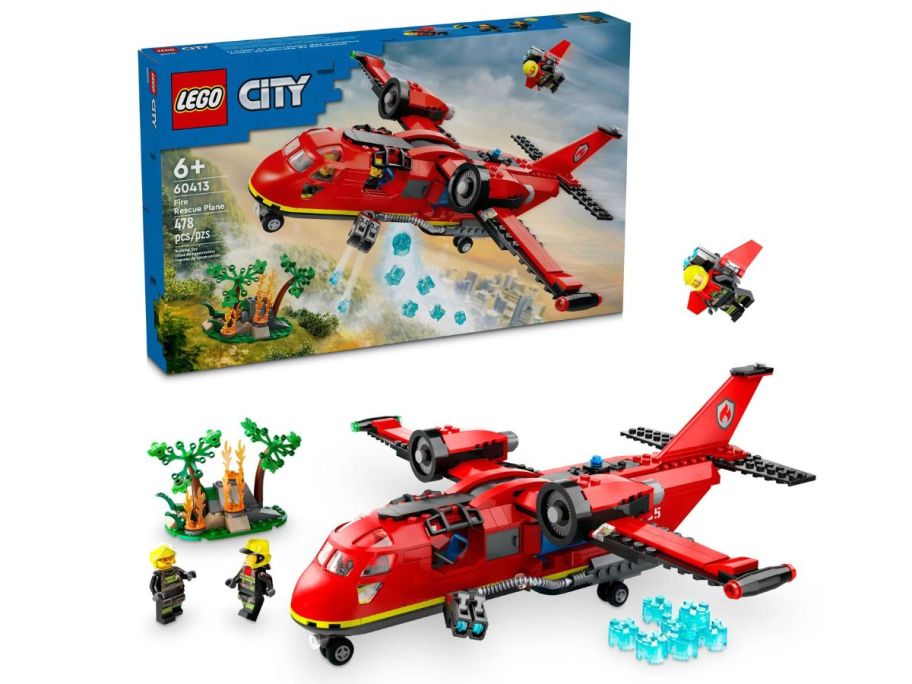 LEGO City Fire Rescue Plane stock image