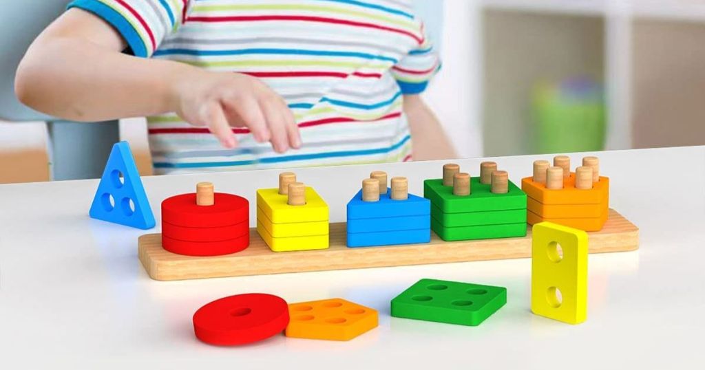 boy using blocks