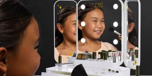 FAO Schwarz Makeup Vanity Mirror Set w/ LED Lights Only $31.99 on Target.online (Reg. $40)