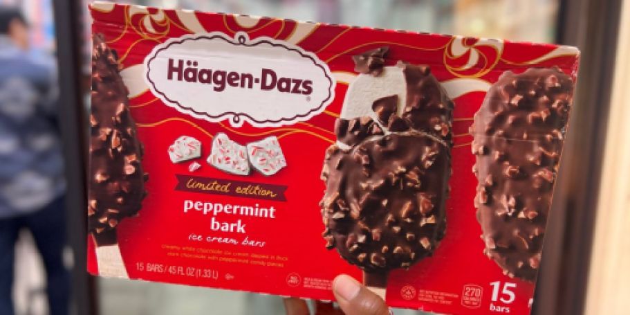 Haagen-Dazs Peppermint Bark Ice Cream Bars are Back at Costco!