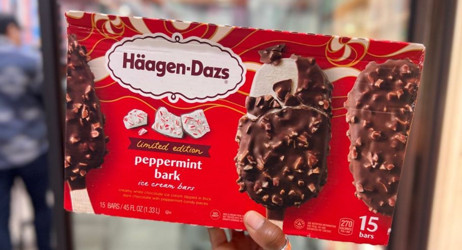 Haagen-Dazs Peppermint Bark Ice Cream Bars are Back at Costco!