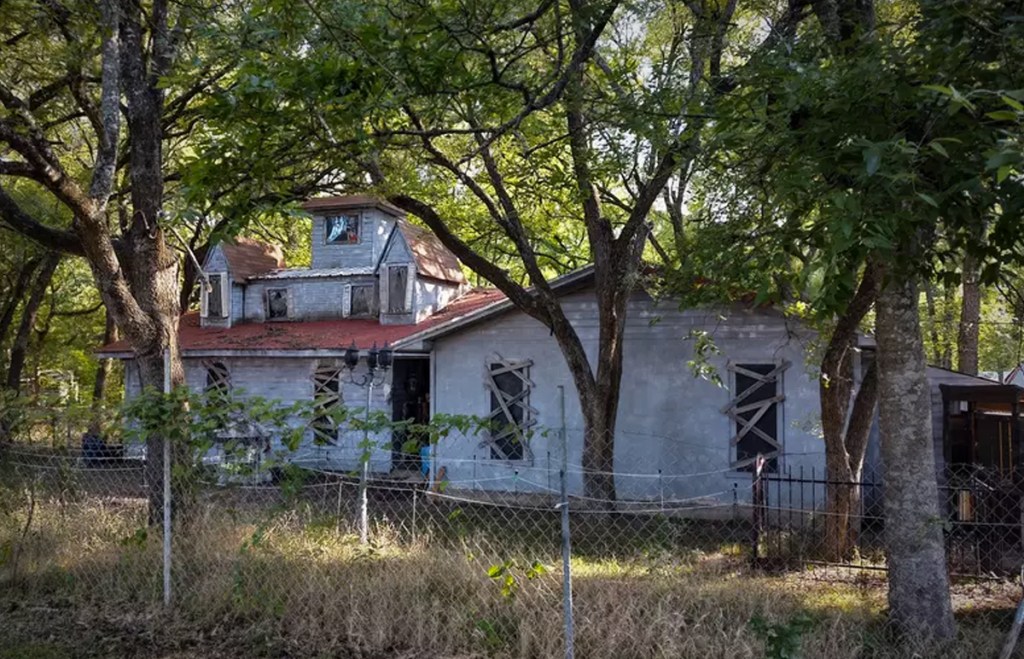 haunted house in woods