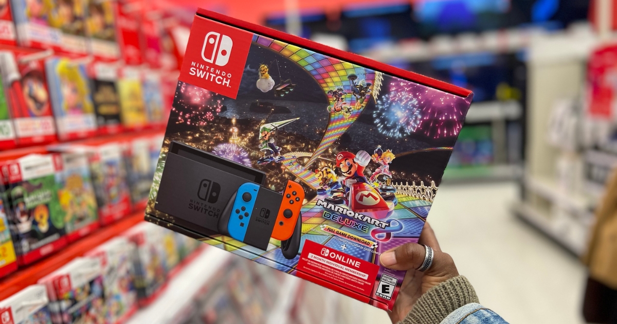 Nintendo Switch Mario Kart Deluxe Bundle ONLY $249 Shipped for Walmart+ Members ($379 Value)