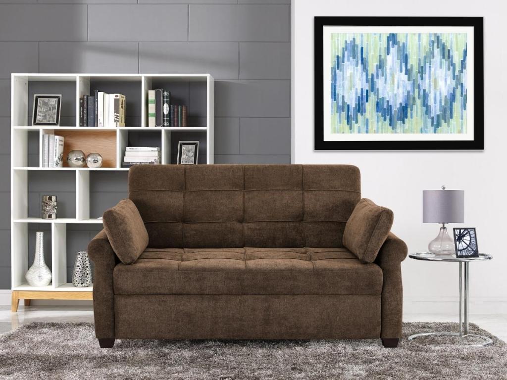 Serta Haiden Sofa Sleeper in Dark Brown