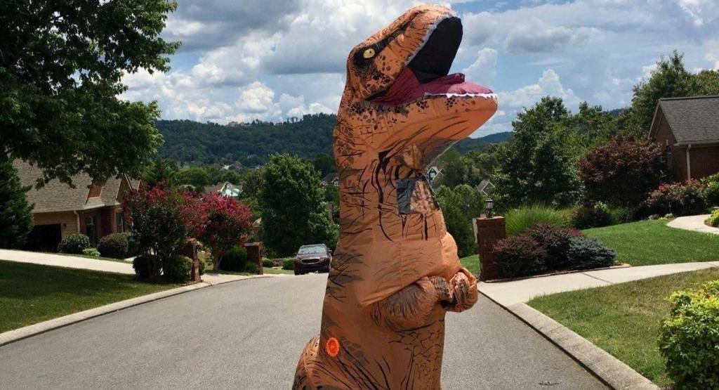 Men's T-Rex Inflatable Adult Costume