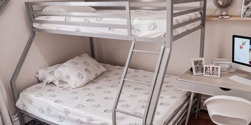 Twin Over Full Metal Bunk Bed Just $144 Shipped on Amazon or Walmart.online (Regularly $295)