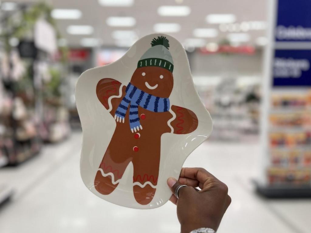 Wondershop Melamine Figural Gingerbread Man Dinner Plate