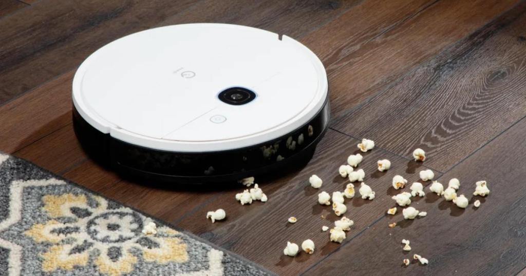 Yeedi Vac X Robot Vacuum pickup up popcorn pieces