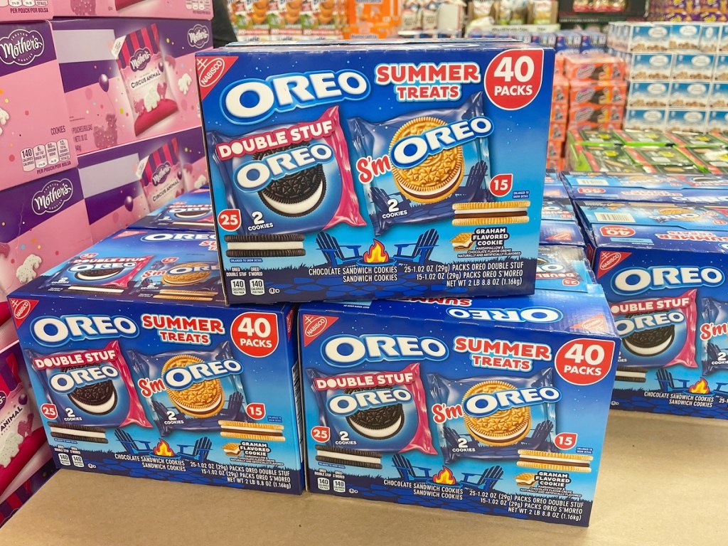 boxes of Oreo summer treat packs