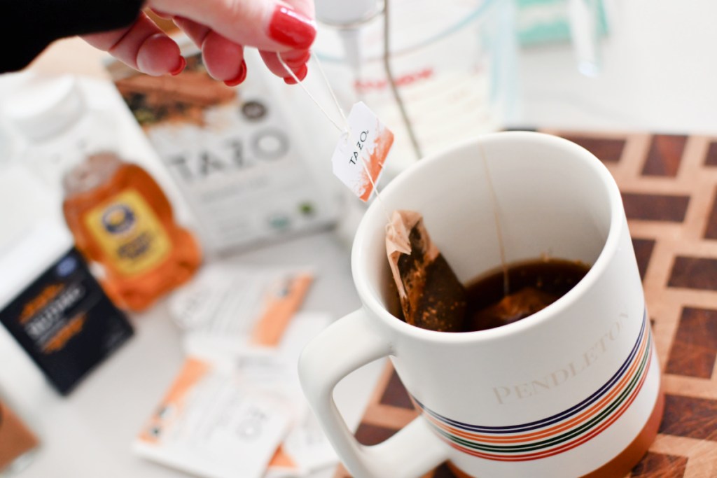 steeping tazo chai tea