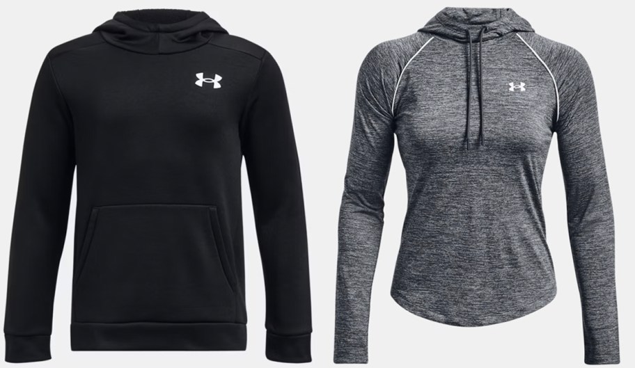 under armour black and gray jackets 