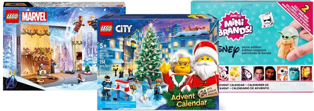 lego and mini brands advent calendars