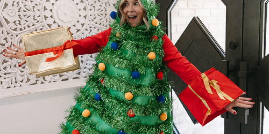 Collin’s Forever 21 Christmas Tree Dress is Just $44.79 (Reg. $80) – But Will Sell Out!