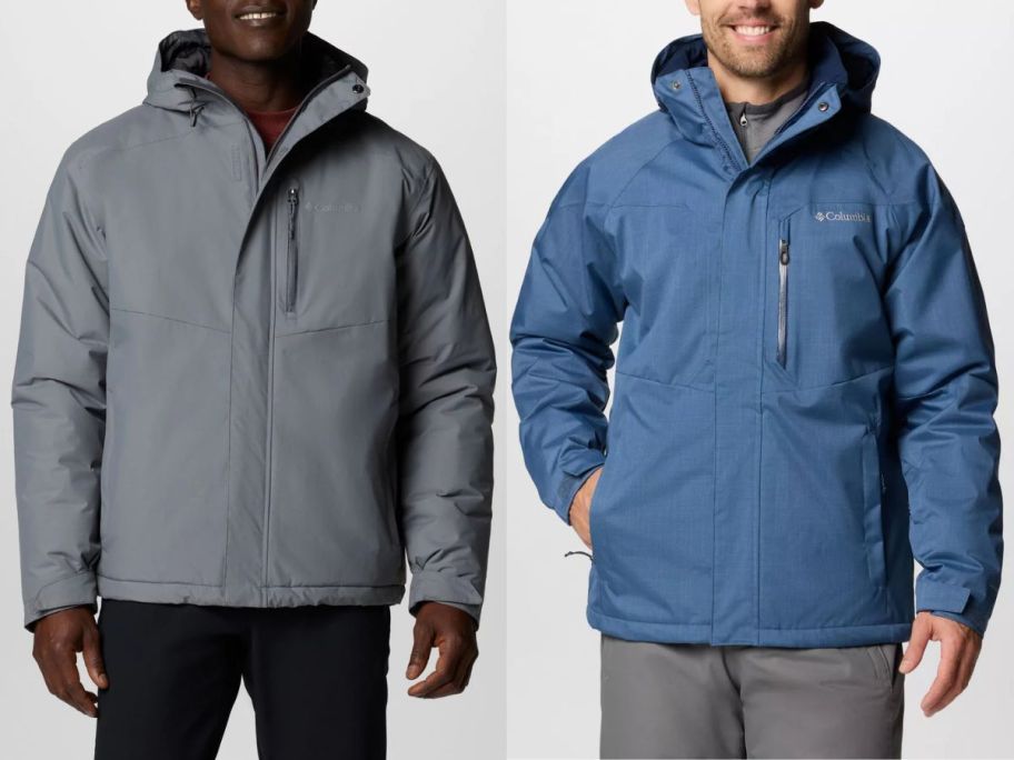 2 men wearing Columbia Men's Jackets