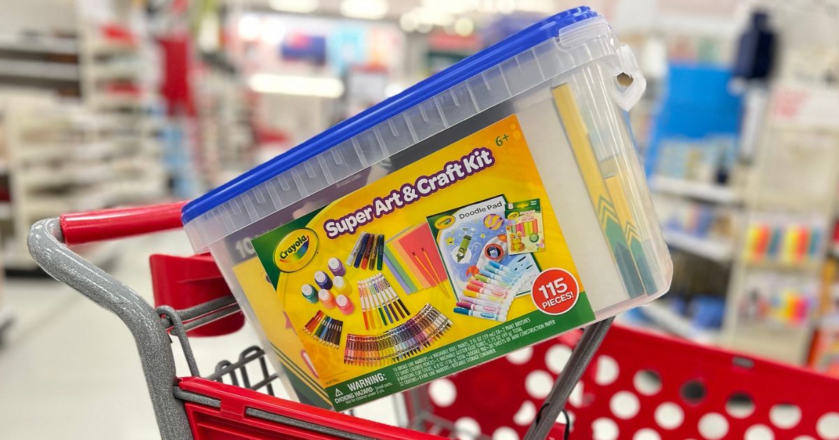 Crayola 115-Piece Super Art & Craft Kit Only $14.99 on Target.online (Reg. $30)