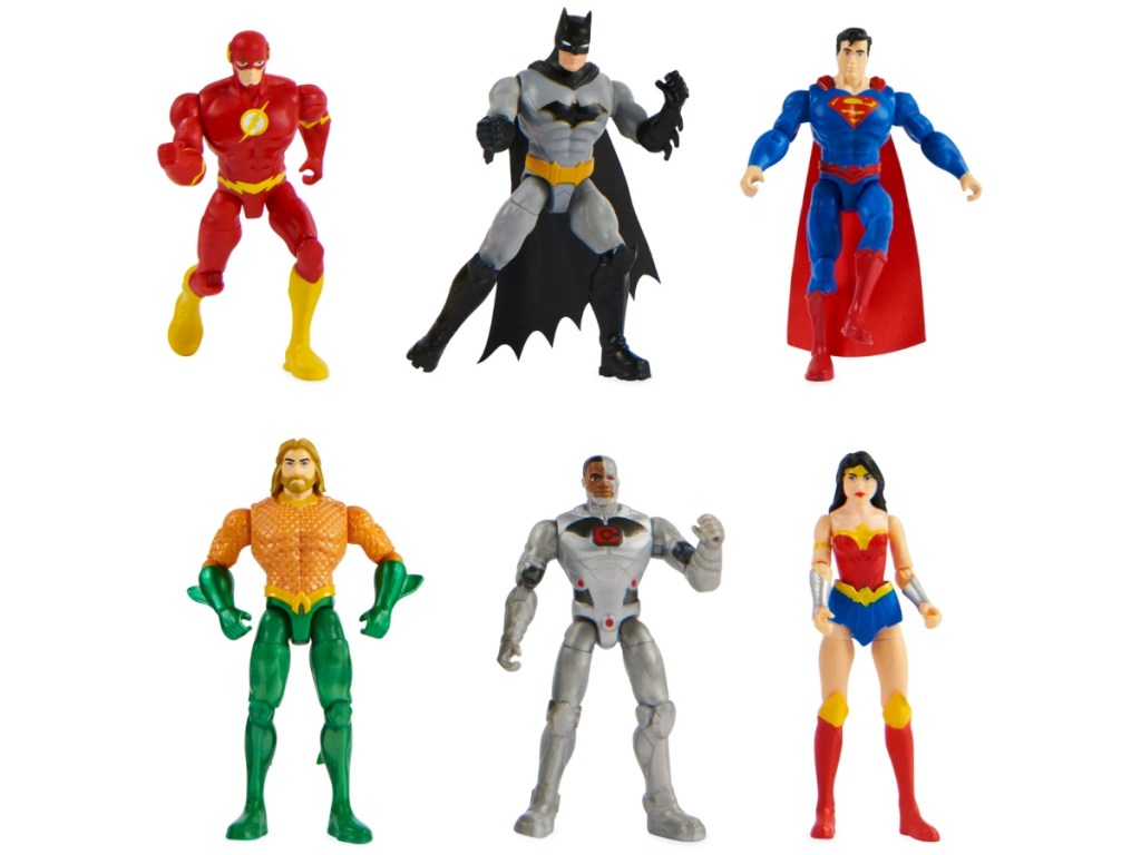 DC onlineics Justice League 4" Action Figures 6-Pack