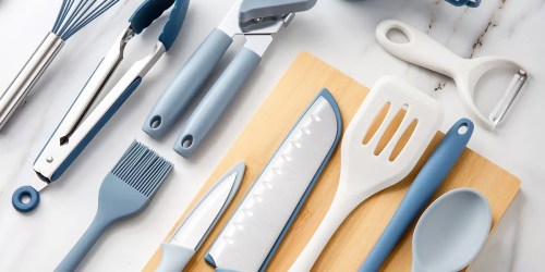 Kitchen Gadget 24-Piece Set Only $10.99 on Macys.online (Reg. $58) | Silicone Tools, Cutting Board, & More