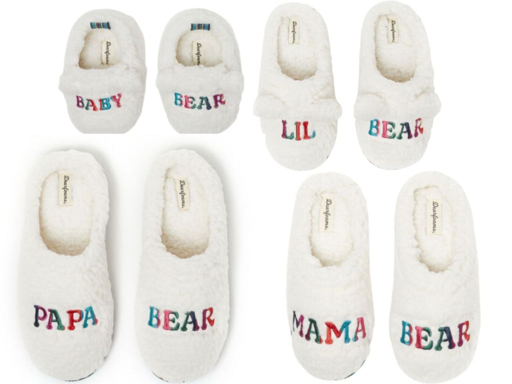 Dearfoams Matching Family Slippers Teddy