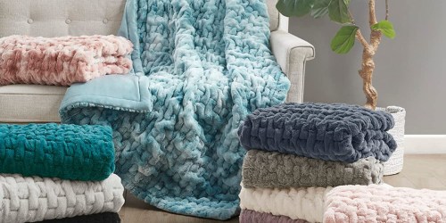 Madison Park Faux Fur Throws from $16.99 on Kohls.online (Regularly $60)