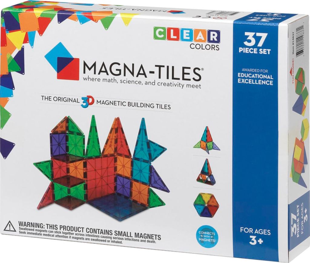 Magna-Tiles - Clear Colors 37-Piece Set