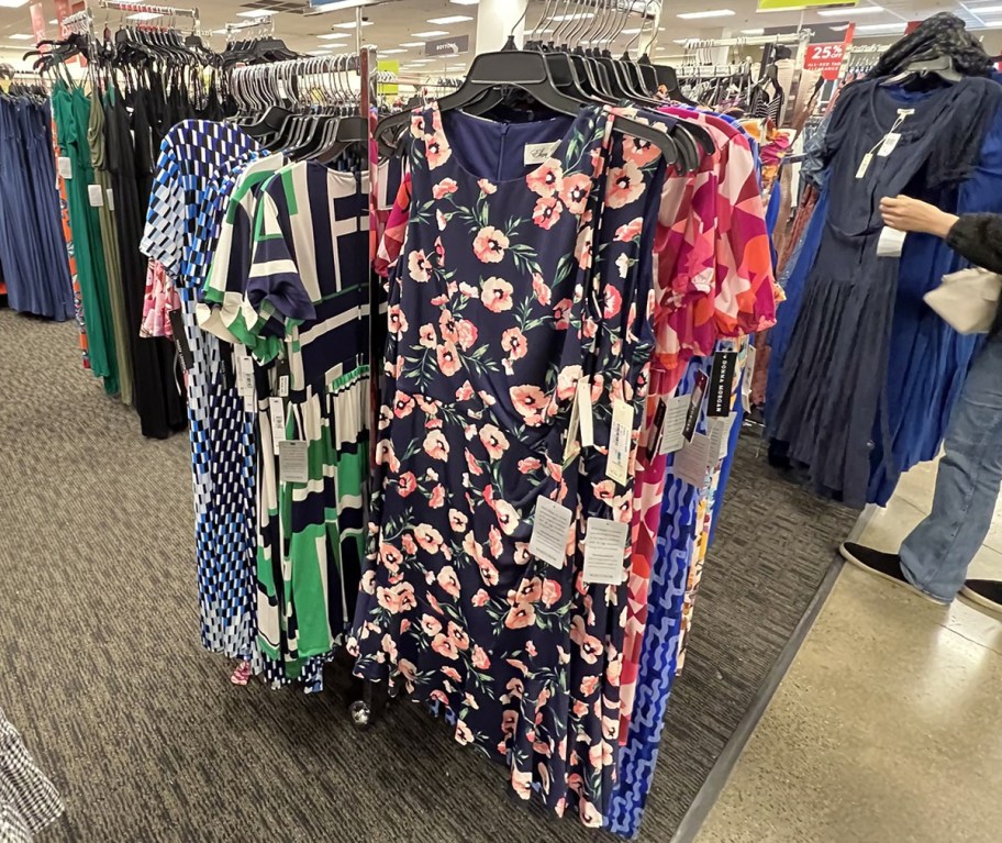 display of dresses at nordstrom rack