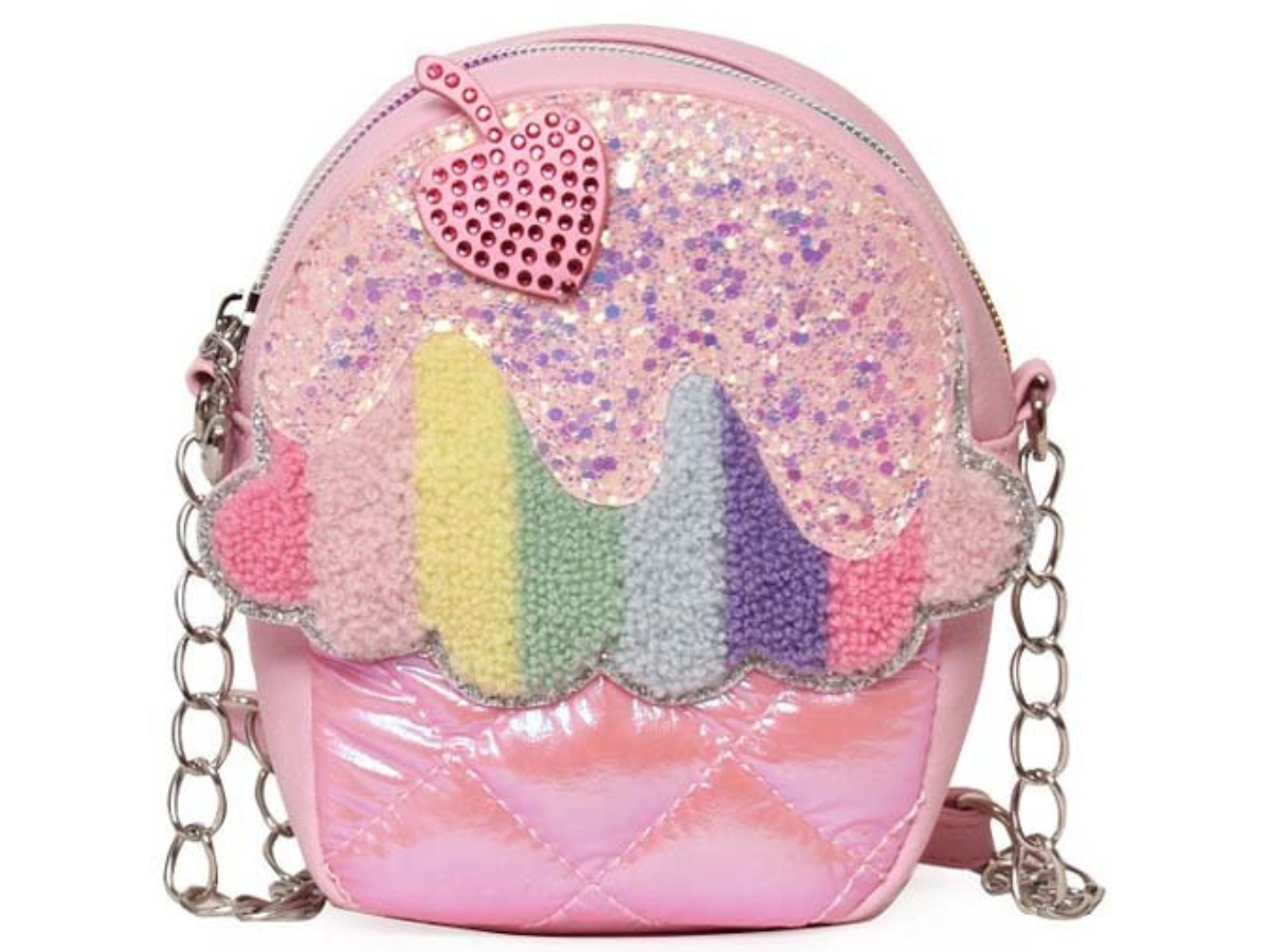 OMG Accessories Cotton Candy Ice Cream Crossbody Bag