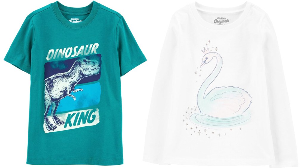 two kids graphic tees