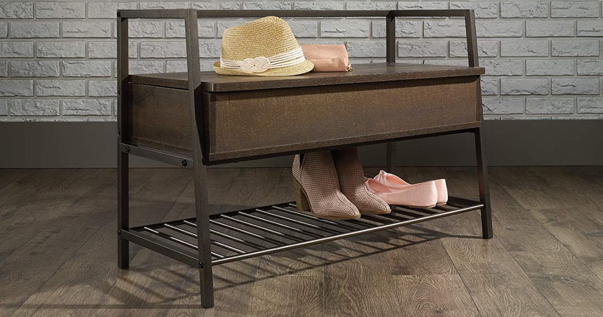 Sauder storage bench