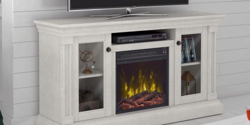 Fireplace TV Stand w/ Shelves Only $198.98 Shipped on Walmart.online (Regularly $539)