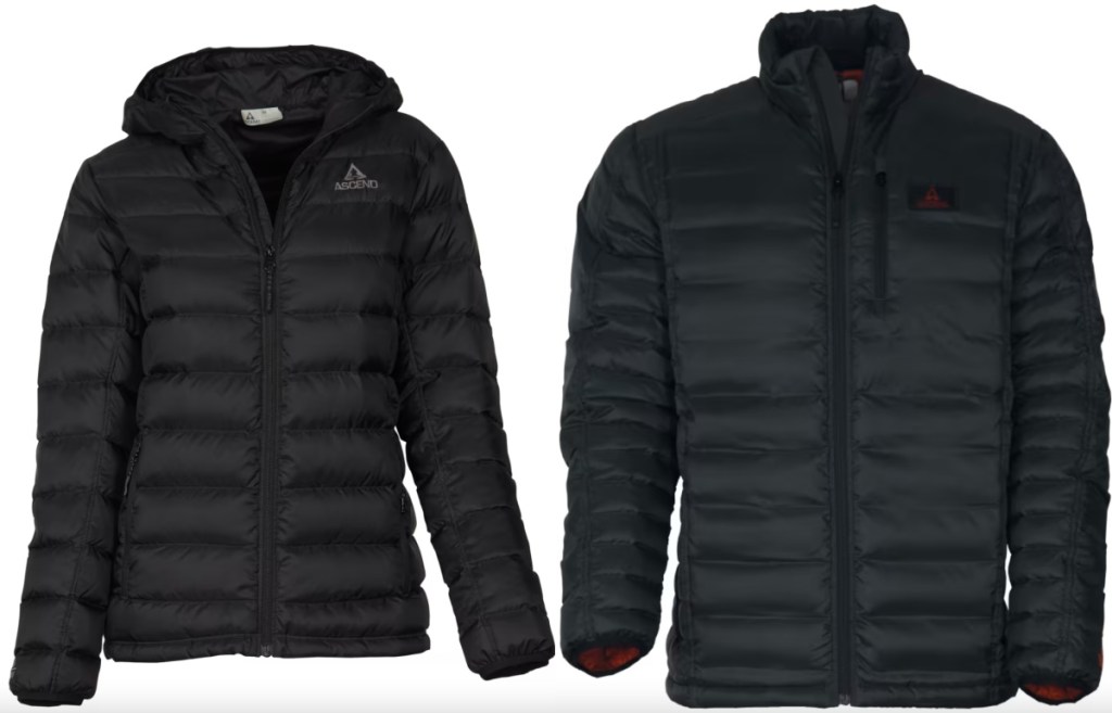 black puffer jackets