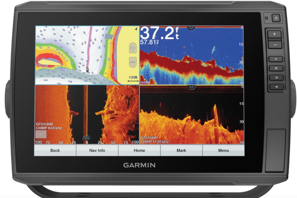 garmin fish finder screen