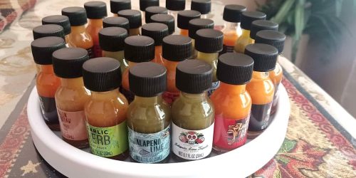 Gourmet Hot Sauce Sampler Just $50.99 Shipped on Amazon | Includes 30 Hot & Spicy Mini Bottles!