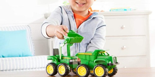 John Deere Dump Truck & Tractor Just $10.99 on Amazon (Regularly $15) | Perfect For Playing in Sand