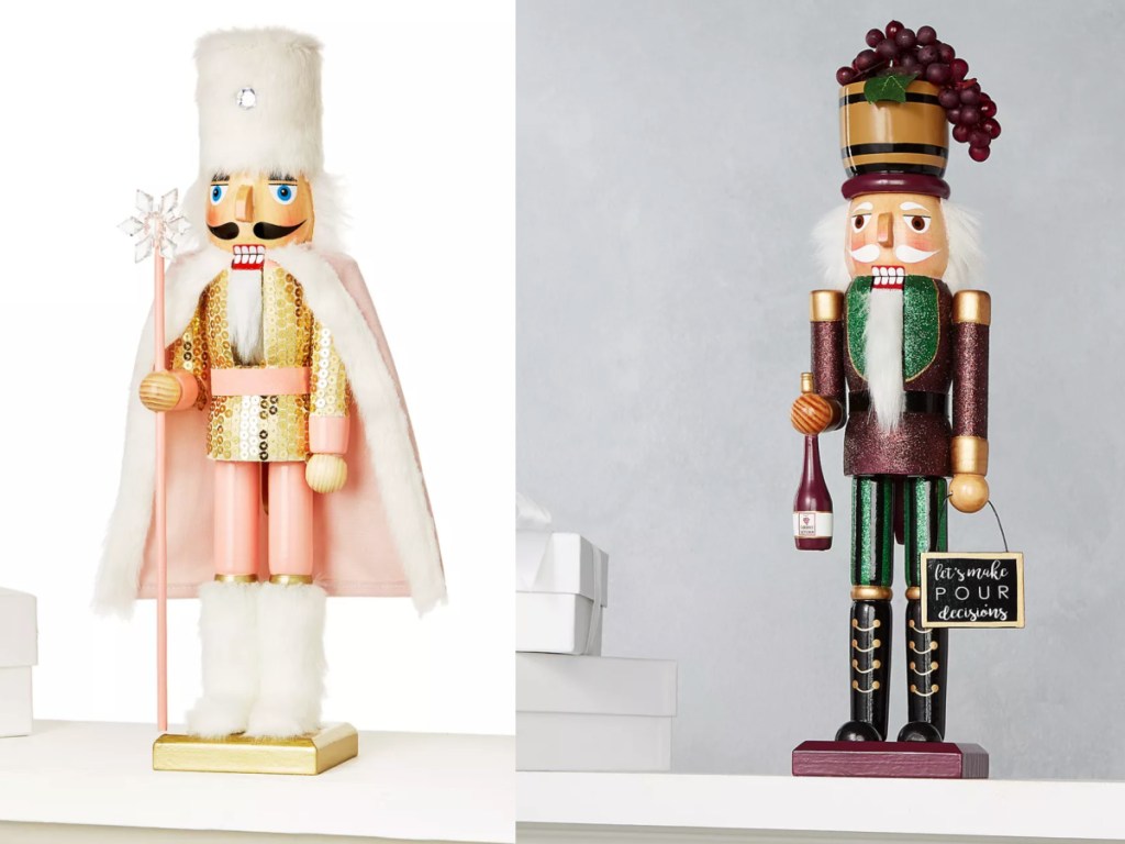 snowflake and wine nutcracker