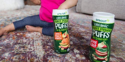 Sprout Organic Plant Puffs 6-Pack Just $9.10 Shipped on Amazon (Regularly $21) | Just $1.52 Each