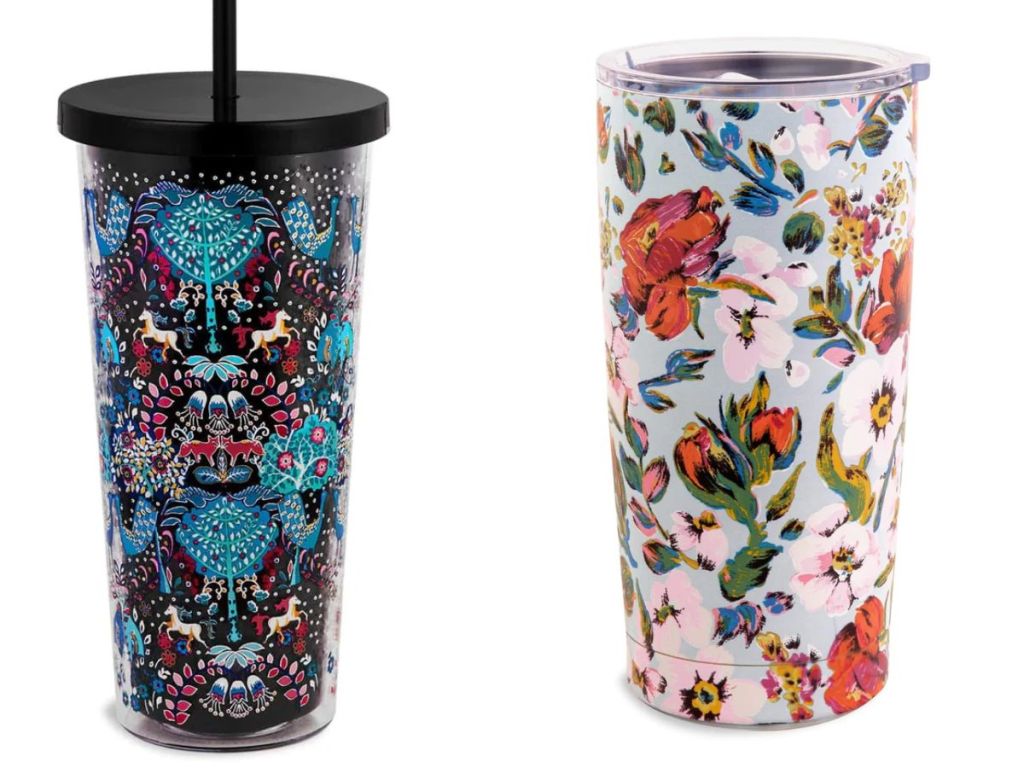 Vera Bradley Straw Tumbler and Stainless Steel Tumbler