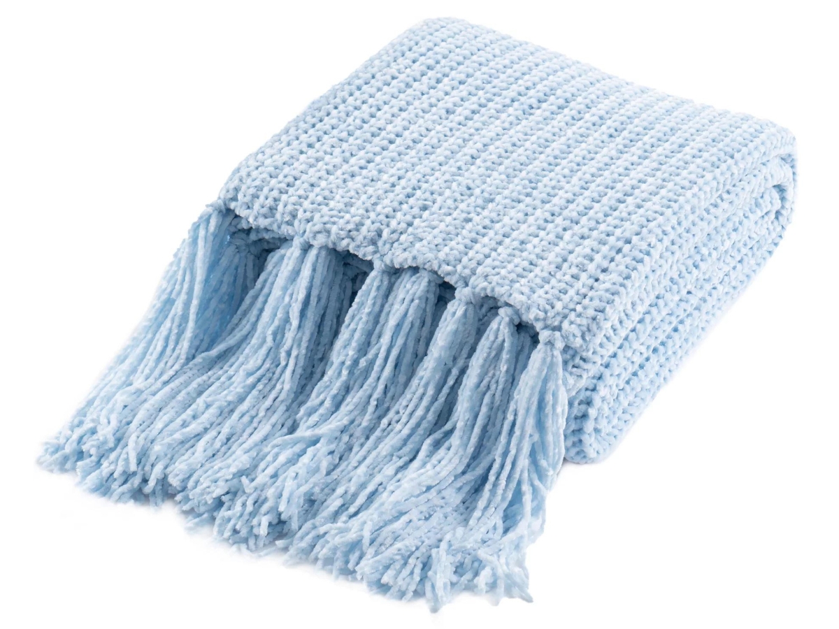 Bee & Willow Chenille Fringe Throw Blanket