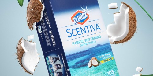 Clorox Scentiva Dryer Sheets 105-Count Just $3.78 Shipped on Amazon (Reg. $8)