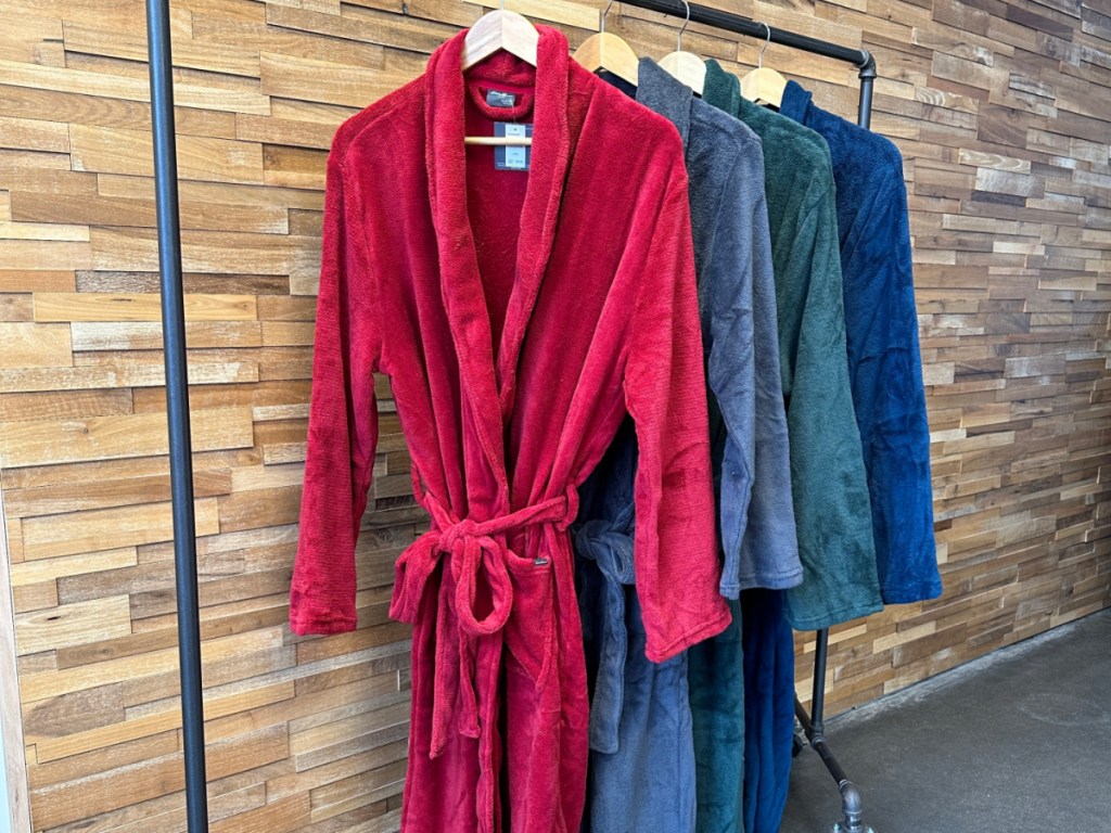 Eddie Bauer Robes hanging on rack