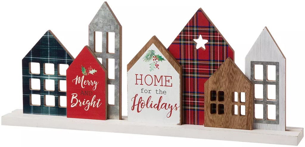 christmas houses tabletop decor