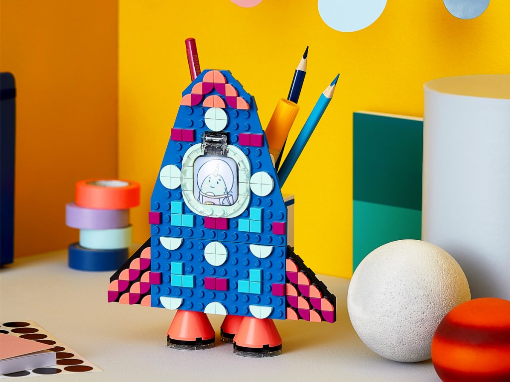 LEGO DOTS Pencil Holder Kit on desk