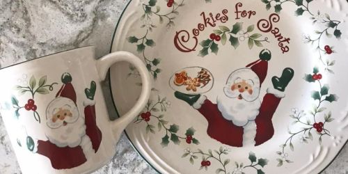 Cookies for Santa Plate & Mug Set Just $17.49 on Macy’s.online (Regularly $50)