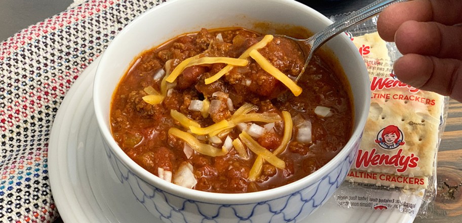 Wendy's Copycat Chili recipe in a bowl