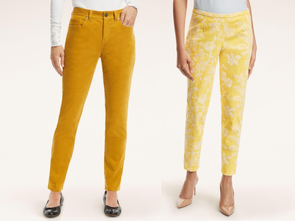 two yellow pants