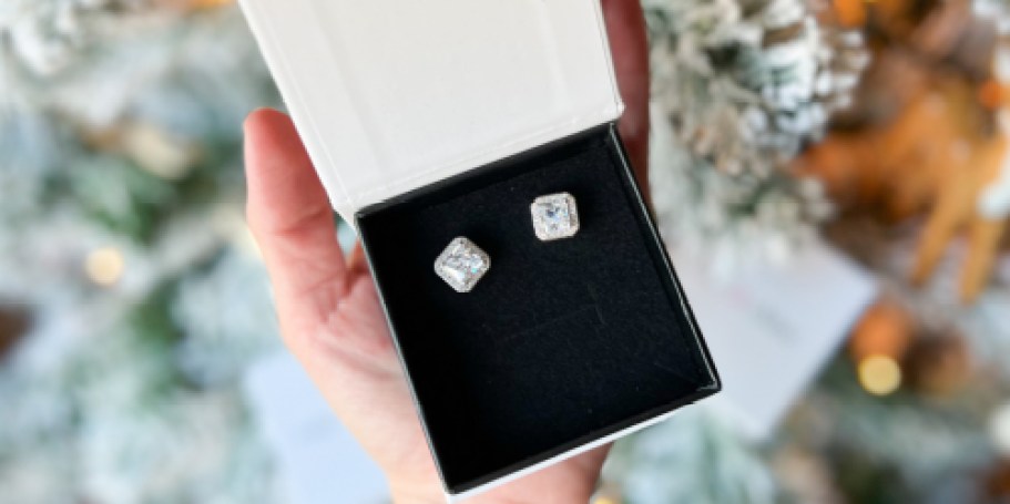 Cate & Chloe Princess Cut Earrings Just $16.80 Shipped (Great Gift Idea!)