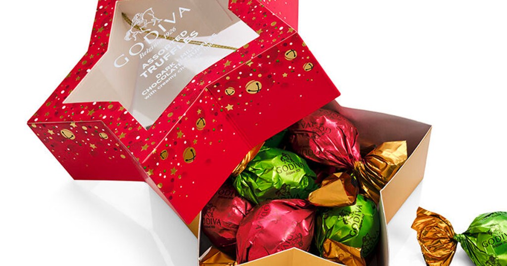 Godiva chocolate star box