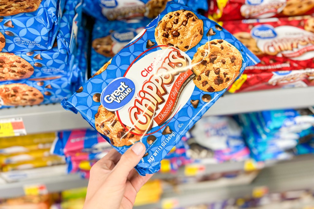 pulling cookies off shelf