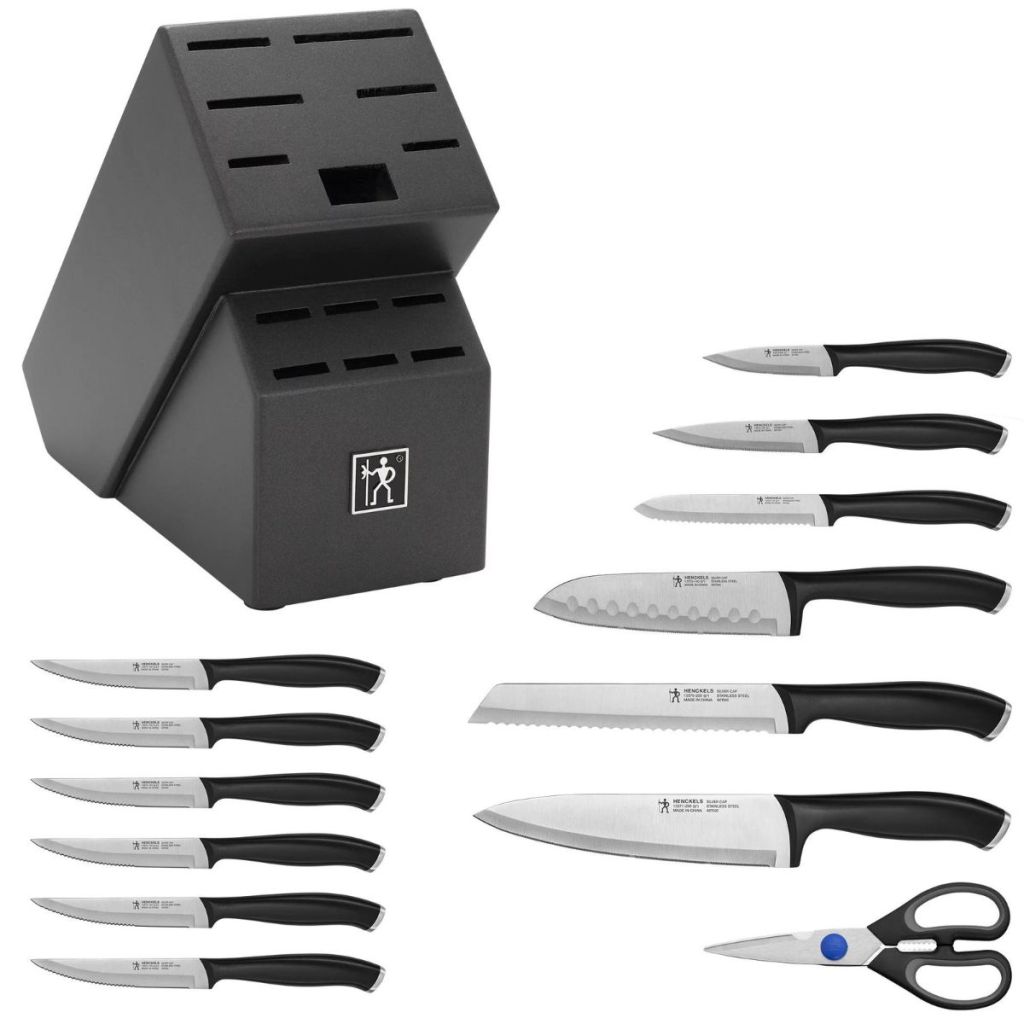 henckels knife block set