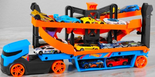 Hot Wheels Lift & Launch Hauler w/ 10 Cars Only $19.97 on Walmart.online (Reg. $35)