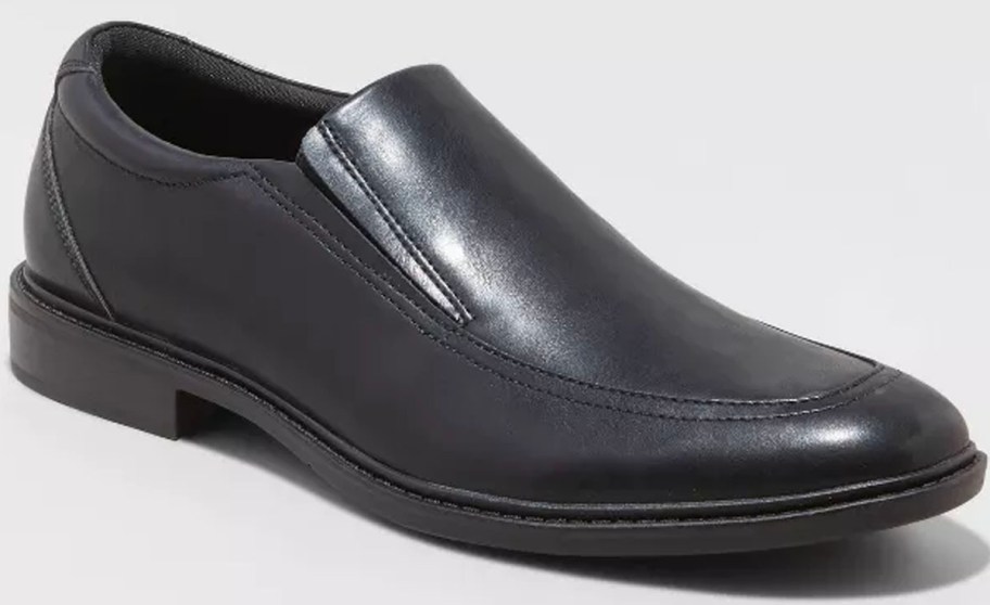 black good fellow loafers stock image